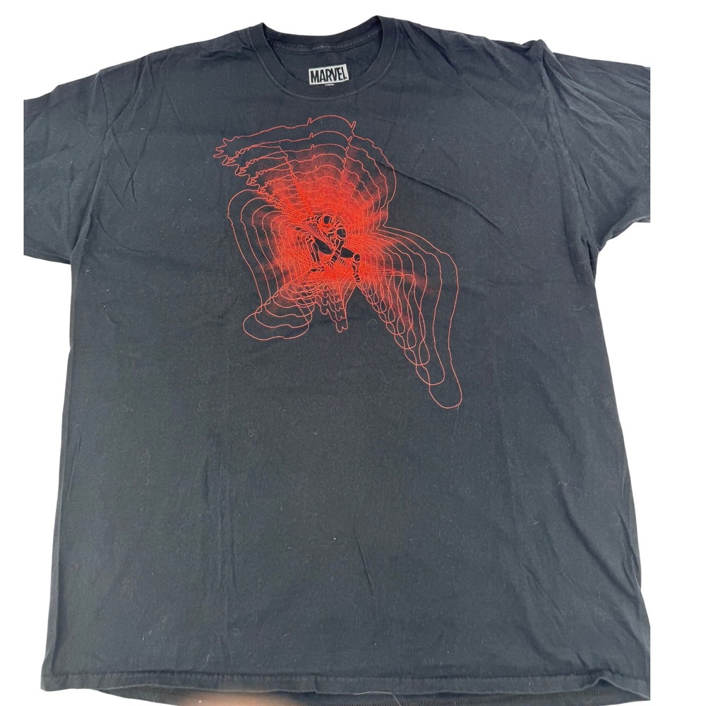 Marvel Ant-Man T Shirt 2XL Men's Black‎ Graphic Tee Spider Man